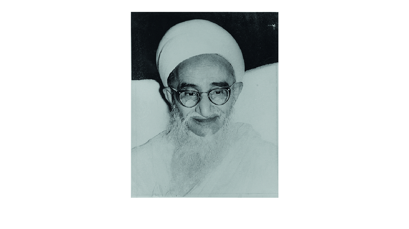 Syedna taher saifuddin portrait bw home